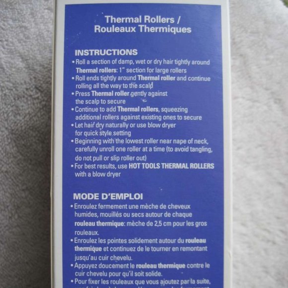 3 Hot Tools 2 1/4" Anti Static Self Adhering Thermal Rollers Hair Curlers Jumbo - Picture 8 of 9